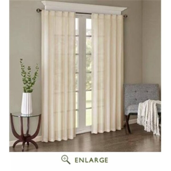 Madison Park Madison Park MP40-4525 42 x 84 in. Harper Solid Crushed Window Panel Pair; Cream MP40-4525 - main